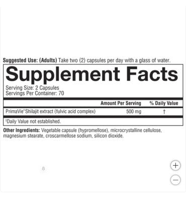 Shilajit, Men's Formula, 140 Vcaps