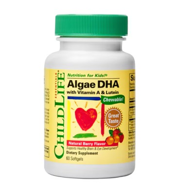 Omega Vegano adicionado con Vitamina A para Bebés y Niños sabor Berries.