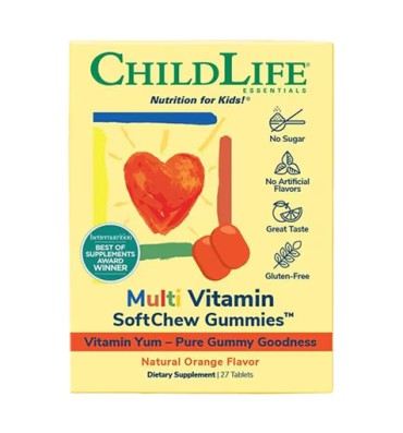 Multivitamínico para Niños, sabor Naranja. 27 gomitas.