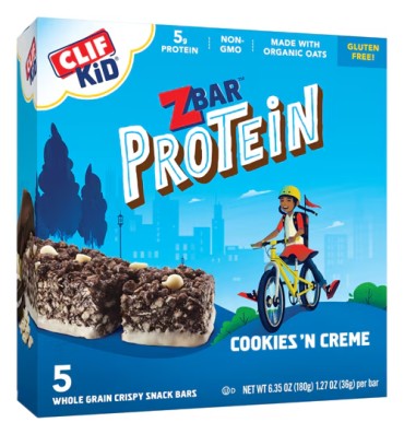 ZBar Barras de Cereales y Proteína para Niños. 5 barras