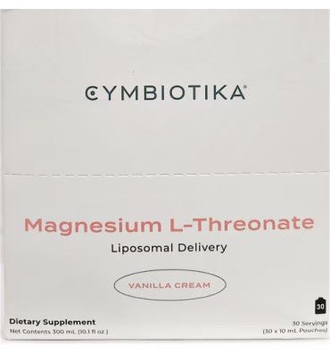Cymbiotika, Magnesio L-Treonato Liposomal sabor Vainilla. 30 sobres