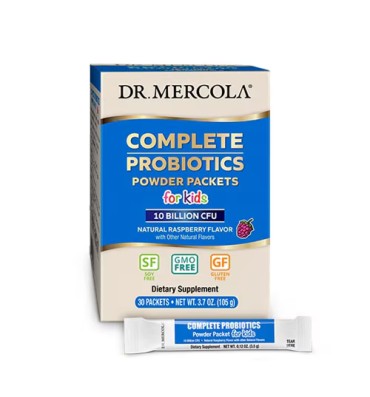 Probióticos para Niños +4, 10 billones, sabor rRaspberry. 30 pack