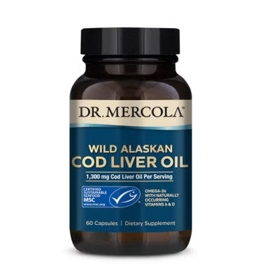 Wild Alaskan Cod Liver Oill. 60 Caps.