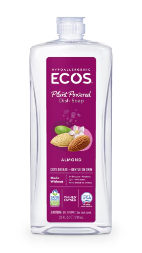 Detergente Líquido para Platos, Hipoalergénico, Vegano. 740 ml