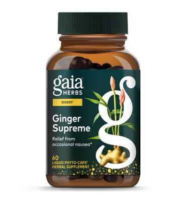 Gaia Herbs, Gengibre Supreme. 60 Vcaps