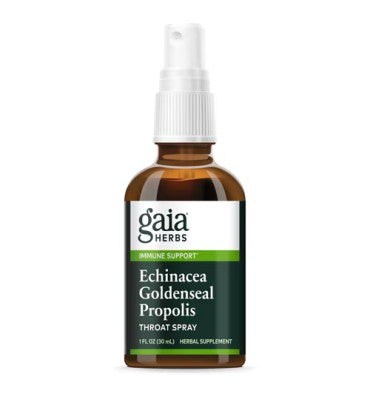 Gaia Herbs, Echinacea Goldenseal y Propoleo para la Garganta en Spray. 30 ml