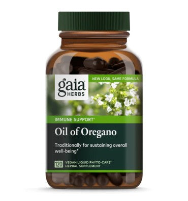 Gaia Herbs, Aceite de Orégano, soporte sistema Inmune. 60 y 120 Vcaps