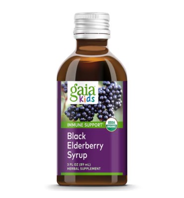 Gaia Herbs, Jarabe de Elderberry Negro para Niños. 89 ml