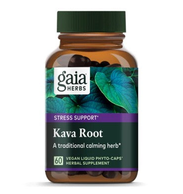 Gaia Herbs, Raiz de Kava. 60 Vcaps