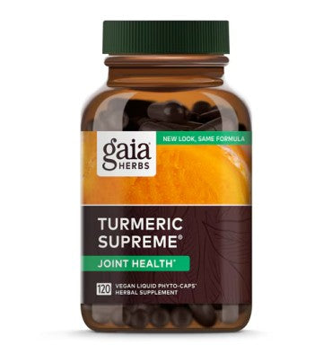 Gaia Herbs, Cúrcuma Supreme soporte para Articulaciones. 60 y 120 Vcaps