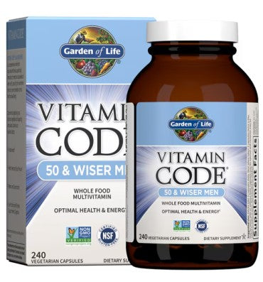 Multivitamínico RAW para Hombres +50. 2 opc