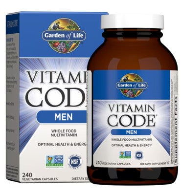 Multivitamínico RAW Vegano para Hombres. 2 opc.