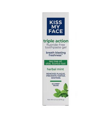 Pasta Dental Triple Action Herbal Gel sabor Menta. 4.5 oz