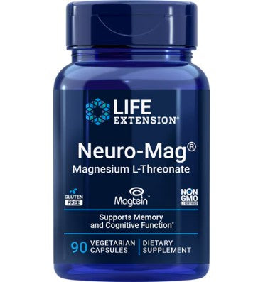 Life Extension, Magnesio L-Treonato Neuro Mag. 90 vcaps