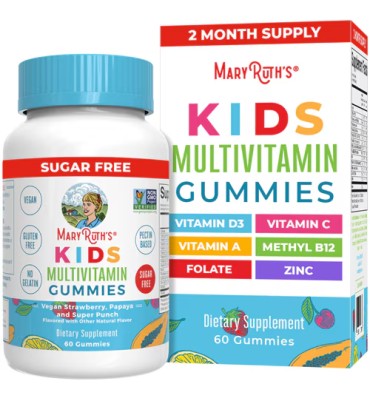 Multivitamínico para Niños, sabor Fresa, Papaya y Super Punch. 60 gomitas.