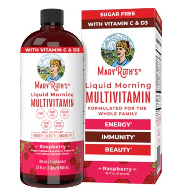 Multivitamínico Líquido para la Mañana sabor Raspberry.