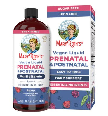 Multivitamínico Prenatal y Postnatal, sabor Berries. 946 ml.