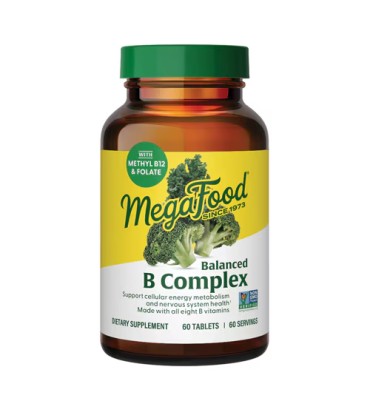 Complejo de Vitamina B balanceado y Folato Vegano. 90 Tabs