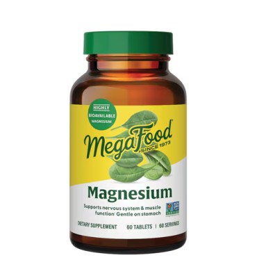 MegaFood, Glicinato de Magnesio. 60 y 90 Tabs