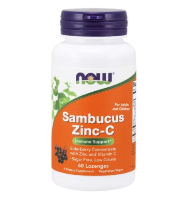 Vitamina C, Sambucus, Zinc y Elderberry. 60 caramelos