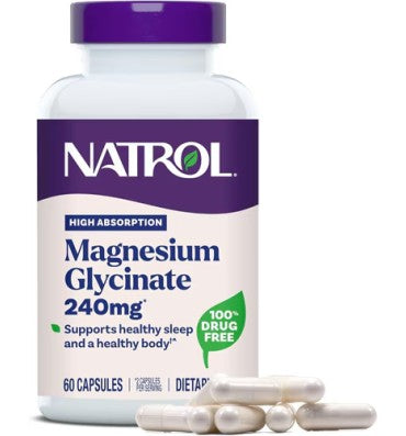 Natrol, Glicinato de Magnesio. 60 caps