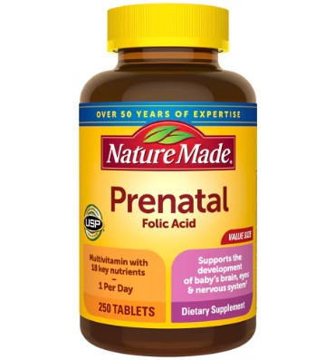 Multivitamínico Prenatal, soporte Mamá y Bebé + Ácido Fólico. 2 opc