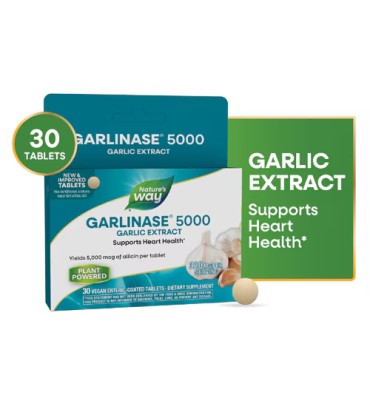 Garlinase 5000 Extraxto de Ajo, libre de olor, 320 mg. 30 Tabls