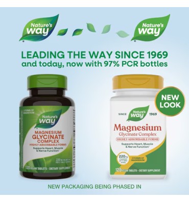 Nature's Way, Glicinato de Magnesio. 120 vtabs