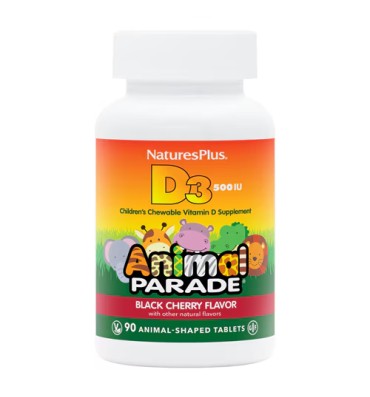 Vitamina D3 para Niños sabor Cereza. 90 tabs masticables