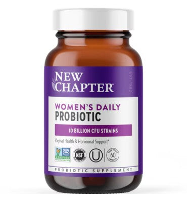 Probióticos y Prebióticos para Mujer uno diario, 10 billones. 60 Vcaps