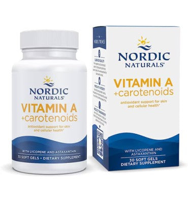 Nordic Naturals Vitamina A + Carotenoides. 30 Softgels