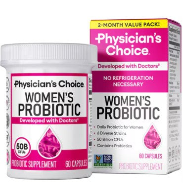 Probióticos para Mujer 50 billion CFU, grado profesional. 60 Vcaps