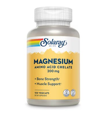 Solaray, Magnesio Quelado (200 mg). 100 vcaps