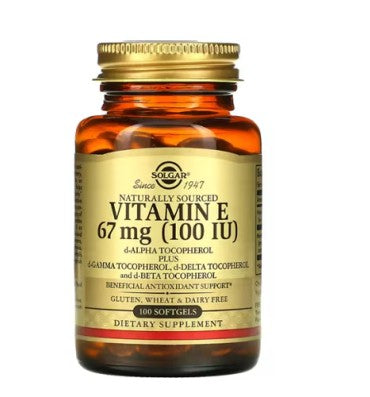 Vitamina E, 67 mg. 100 softgels.
