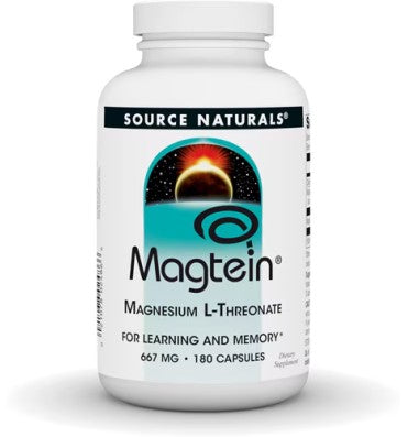 Source Naturals, Magnesio L-Treonato Magtein (667 mg). 180 caps