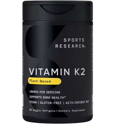 Vitamina K2, vegana, 100 mcg. 60 V-softgels.