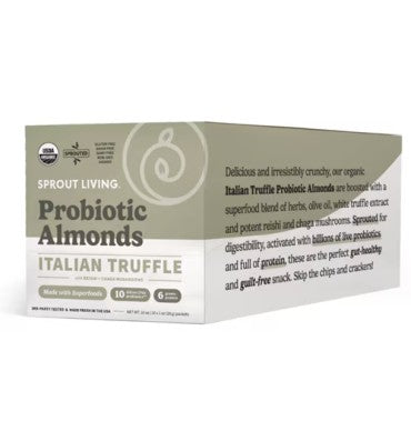 Sprout Living Probiotic Almonds Italian Truffle -- 10 Packets