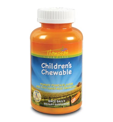 Multivitamínico para Niños tabletas masticables sabor Ponche. 120 tabs.