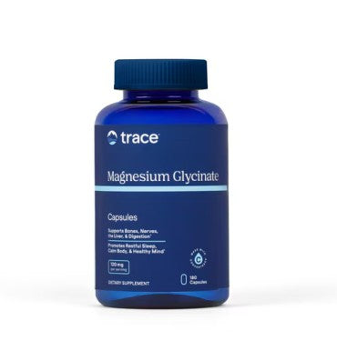 Trace Minerals, Glicinato de Magnesio. 90 y 180 caps