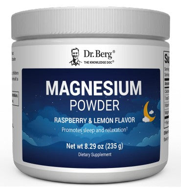 Dr Berg, Glicinato de Magnesio sabor Frambuesa Limón. 235 gr.