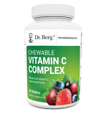 Vitamina C masticable sabor Berries. 60 tabs.