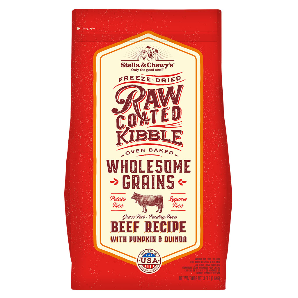 Raw Coated Wholesome Grains Grass-Fed Beef 1.59 kg / 3.5 lb