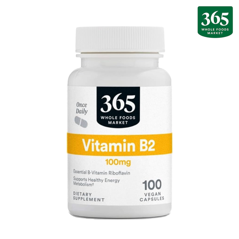 Vitamina B2, 100mg, 100 Vcaps
