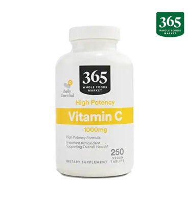 Vitamina C, alta potencia, 1000 mg. 250 V-tabs.