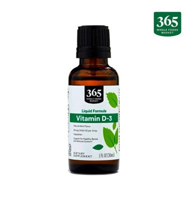 Vitamina D3, líquida, sabor Menta, 1000 IU.