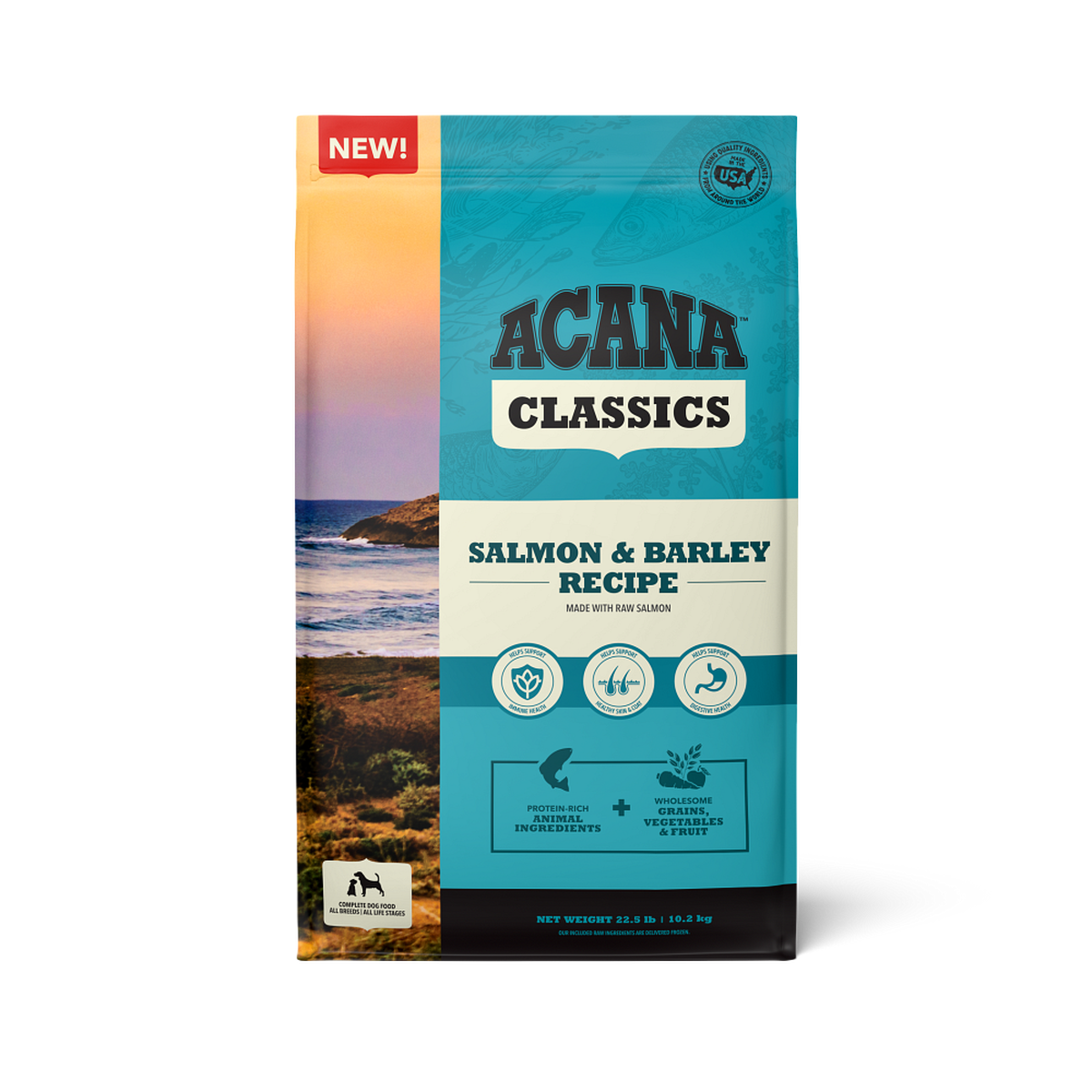 ACANA Classics Salmón y Cebada bolsa 22.5 lb (10.21 kg)