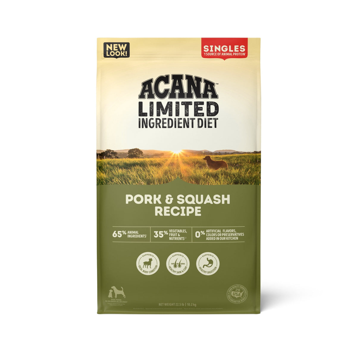 ACANA Singles pork-squash bolsa 22.5 lb