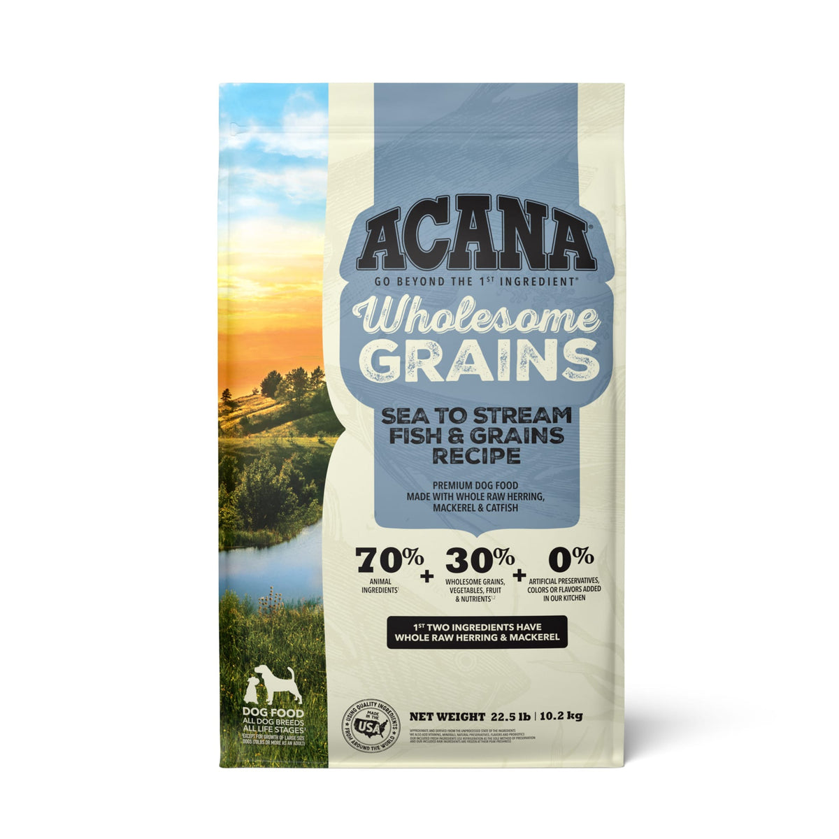 ACANA Wholesome Grains sea-to-stream bolsa 22.5 lb