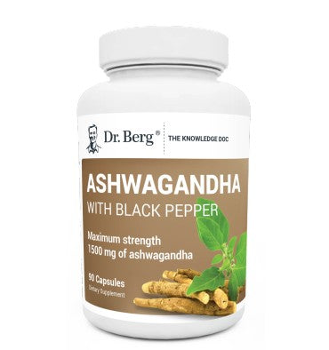 Dr Berg, Ashwagandha con Pimienta Negra. 90 Vcaps