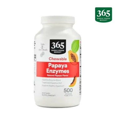 Papaya Enzymes Chewable. 500 vtabs